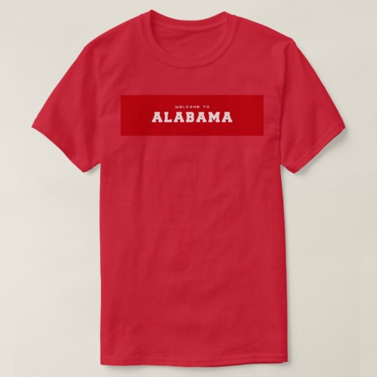 Bienvenue en Alabama TShirt 2 (Design devant)