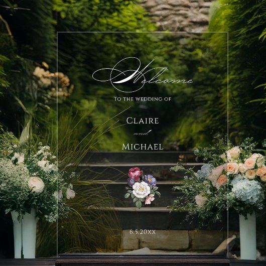 Bienvenue en calligraphie florale