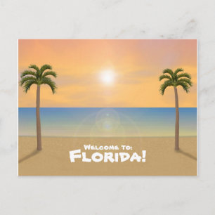 Bienvenue en Floride : Carte postale Plage