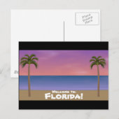 Bienvenue en Floride : Carte postale Plage (Devant / Derrière)