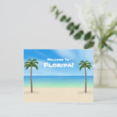 Bienvenue en Floride : Carte postale Plage (Debout devant)