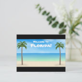 Bienvenue en Floride : Carte postale Plage (Debout devant)