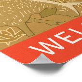 Bienvenue en Yougoslavie, affiche aérienne vintage (Coin)