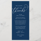 Bienvenue et Merci, Carte de Remerciement pour un (Devant)