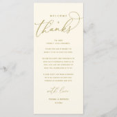 Bienvenue et merci, Place Setting Carte de remerci (Devant)