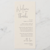 Bienvenue et merci, Place Setting Carte de remerci (Devant)