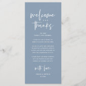 Bienvenue et merci, Place Setting Carte de remerci (Devant)