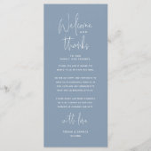 Bienvenue et merci, Place Setting Carte de remerci (Devant)