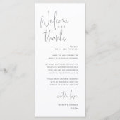 Bienvenue et merci, Place Setting Carte de remerci (Devant)