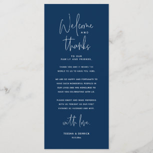 Bienvenue et merci, Place Setting Carte de remerci
