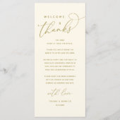 Bienvenue et merci, Place Setting Carte de remerci (Devant)