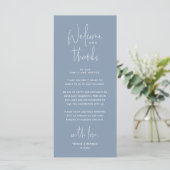 Bienvenue et merci, Place Setting Carte de remerci (Debout devant)
