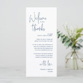 Bienvenue et merci, Place Setting Carte de remerci (Debout devant)