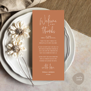 Bienvenue et merci, Place Setting Carte de remerci