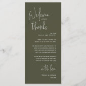 Bienvenue et merci, Place Setting Carte de remerci (Devant)