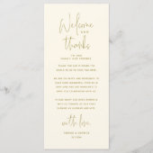 Bienvenue et merci, Place Setting Carte de remerci (Devant)