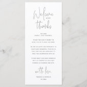 Bienvenue et merci, Place Setting Carte de remerci (Devant)