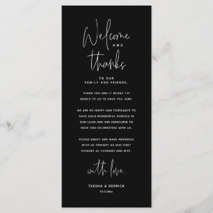 Bienvenue et merci, Place Setting Carte de remerci
