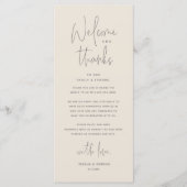 Bienvenue et merci, Place Setting Carte de remerci (Devant)