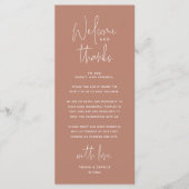 Bienvenue et merci, Place Setting Carte de remerci (Devant)