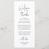 Bienvenue et merci, Place Setting Carte de remerci (Devant)