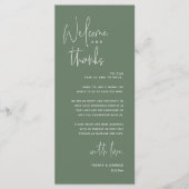 Bienvenue et merci, Place Setting Carte de remerci (Devant)