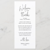 Bienvenue et merci, Place Setting Carte de remerci (Devant)