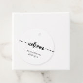 Bienvenue Étiquette de Faveur Minimaliste Moderne (En situation)