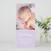 Bienvenue Faire-part bébé (Debout devant)