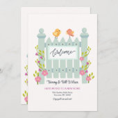 Bienvenue Faire-part de déplacement de porte (Devant / Derrière)