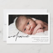Bienvenue Faire-part de naissance bébé (Devant)