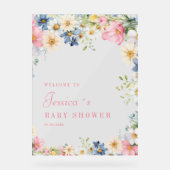 Bienvenue ! Fleur sauvage, Baby shower (Recto)