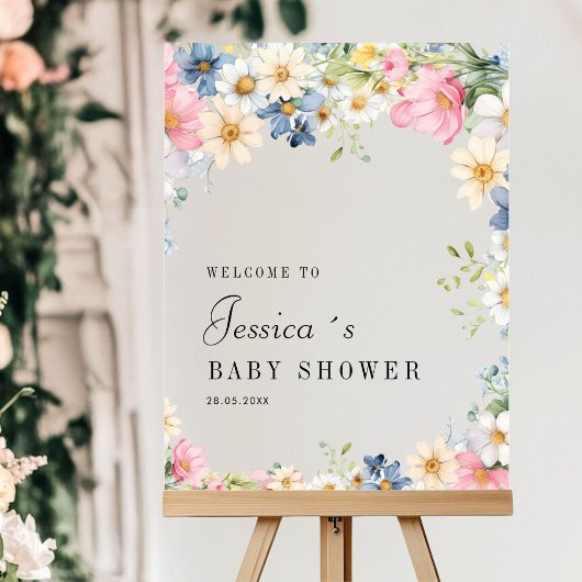 Bienvenue ! Fleur sauvage, Baby shower