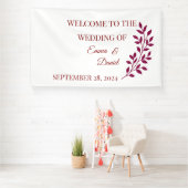 Bienvenue Floral. Grad. Bannière bébé | Décor pers (Insitu)