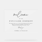 Bienvenue Frosted À Notre Mariage De Cérémonie Non (Recto)