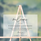 Bienvenue Frosted À Notre Mariage De Cérémonie Non (Neutre)