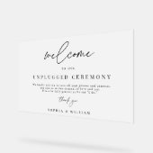 Bienvenue Frosted À Notre Mariage De Cérémonie Non (Angle)