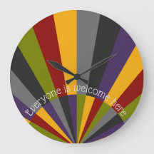 Bienvenue ici Sunrise Sunset Wall Horloge