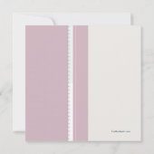 Bienvenue Invitation à la douche pour bébé fille (Dos)