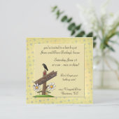 Bienvenue Invitation de la fête des amis (Debout devant)