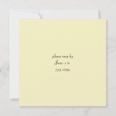 Bienvenue Invitation de la fête des amis (Dos)