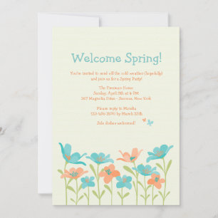Bienvenue Invitation de printemps