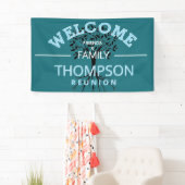 Bienvenue ! Inviter la bannière de réunion familia (En situation)