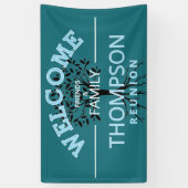 Bienvenue ! Inviter la bannière de réunion familia (Vertical)