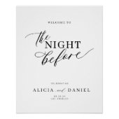 Bienvenue la nuit précédant la répétition signe du (Devant)