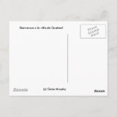 Bienvenue La Ville DE Quebec! Briefkaart (Achterkant)