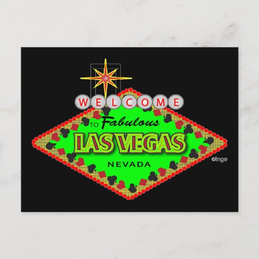 Bienvenue, Las Vegas, Nevada Carte postale (Devant)