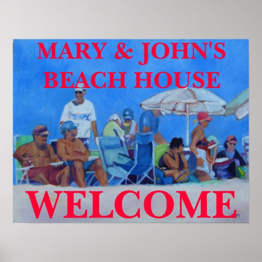 BIENVENUE MAISON DE PLAGE - POSTER (Devant)