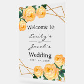 Bienvenue Mariage Gold Parties scintillant Geo Ora (Angle)