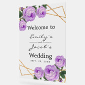 Bienvenue Mariage Gold Parties scintillant Geo Pur (Angle)